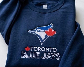 Felpa girocollo ricamata della squadra di baseball del Canada, abbigliamento retrò per tifosi di baseball