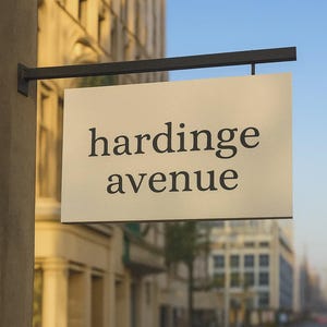 Blade Sign - Round Metal Hanging Storefront Sign - Outdoor Business Sign with Logo - Cafe & Bakery Shop Sign - Blade Sign
