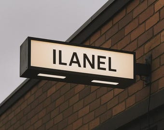 Premium 3D-lichtbak - Borden voor plafondmontage - Dubbelzijdig bord - Verlichte borden - Aangepast bedrijfsbord - Hangend led-logo