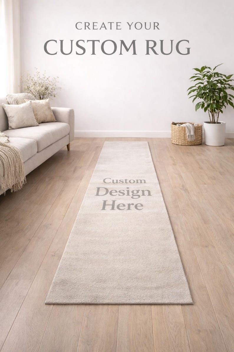 Custom Imprinted Rugs Custom Personalized Rugs | Made to Order, Custom Size - Etsy