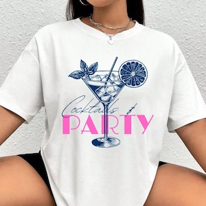 Tropical Cocktail Club T-Shirt: Retro Party Graphic Tee