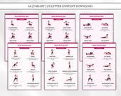 Beginner Friendly Home Workout Plan | Printable 30 Day Fitness Guide | Dumbbell + Bodyweight Exercises | Digital PDF Homeworkouts, Printable