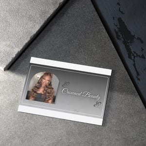 DIY Visitenkarte, QR Code Visitenkarte, Visitenkarte Vorlage für Friseure, Visitenkarte Template, Minimal Visitenkarte