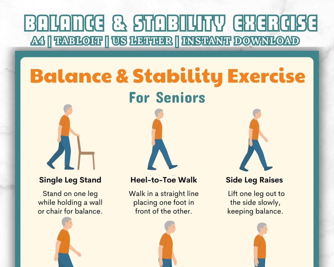 Balance & Stability Exercises for Seniors – Gentle Low Impact Workout ...