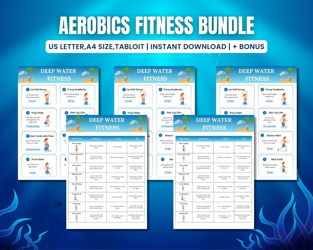 Hydro Exercise Program Pdf Water Aerobics Exercise Guide: Low Impact Aquatic Fitness Low Impact ...