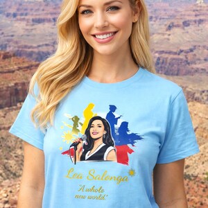 Camiseta em homenagem a Lea Salonga: Camiseta de algodão penteado com orgulho filipino imagem 3