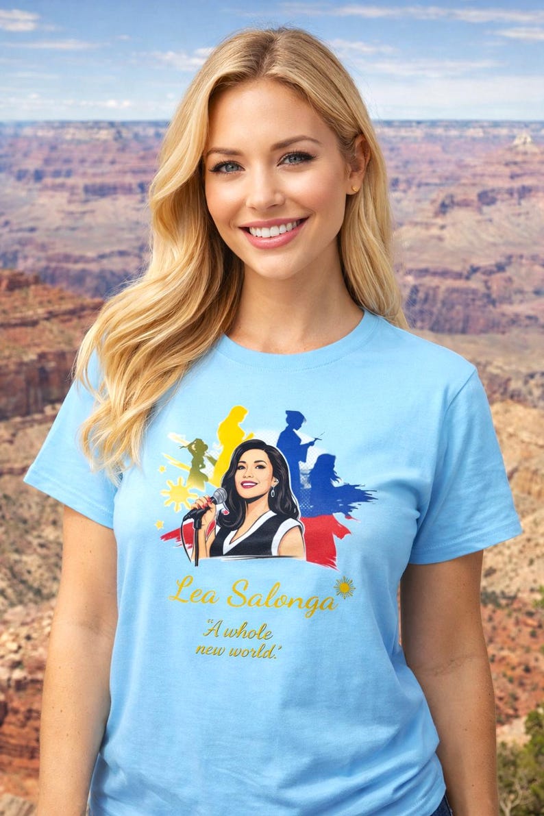 Camiseta em homenagem a Lea Salonga: Camiseta de algodão penteado com orgulho filipino imagem 3