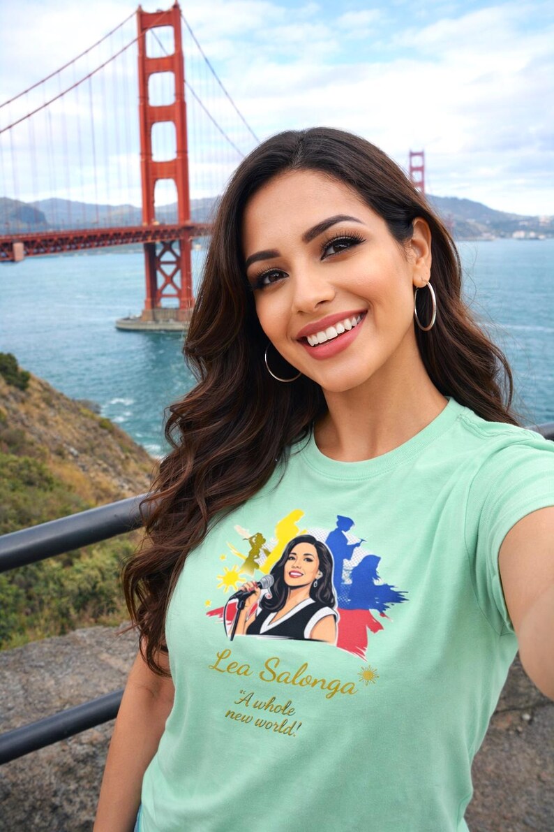 Camiseta em homenagem a Lea Salonga: Camiseta de algodão penteado com orgulho filipino imagem 17