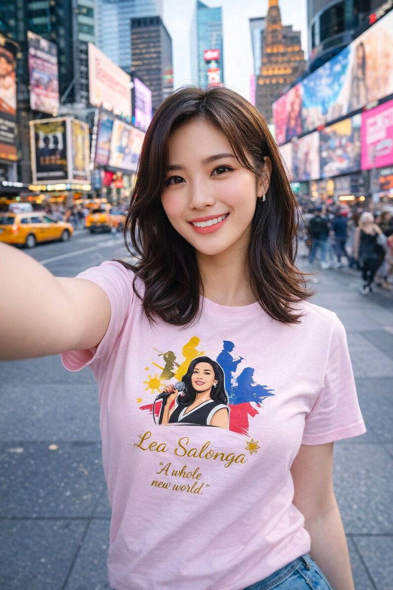 Camiseta em homenagem a Lea Salonga: Camiseta de algodão penteado com orgulho filipino imagem 19
