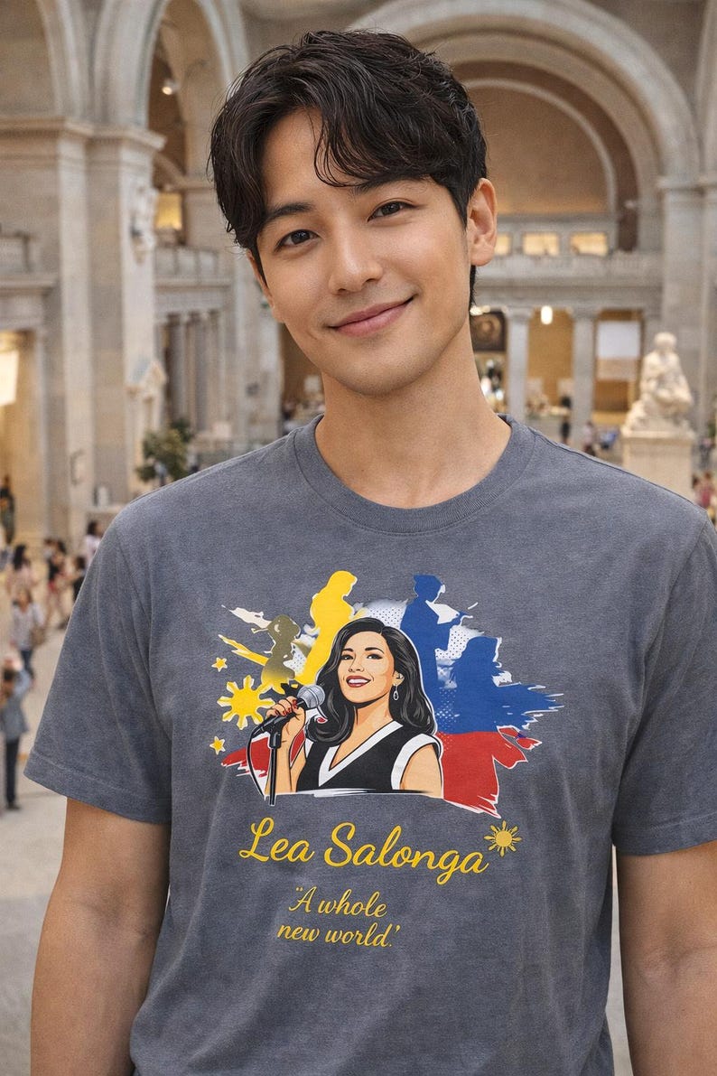 Camiseta em homenagem a Lea Salonga: Camiseta de algodão penteado com orgulho filipino imagem 14