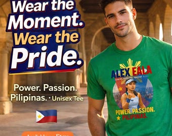 Maglietta per i fan di Alex Eala - Maglietta unisex in cotone pesante con tema tennis filippino, regalo sportivo dalle Filippine