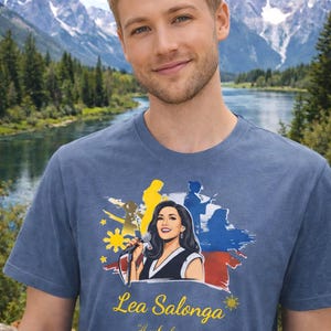 Camiseta em homenagem a Lea Salonga: Camiseta de algodão penteado com orgulho filipino imagem 16