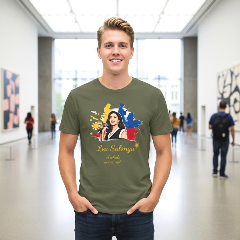 Camiseta em homenagem a Lea Salonga: Camiseta de algodão penteado com orgulho filipino imagem 8