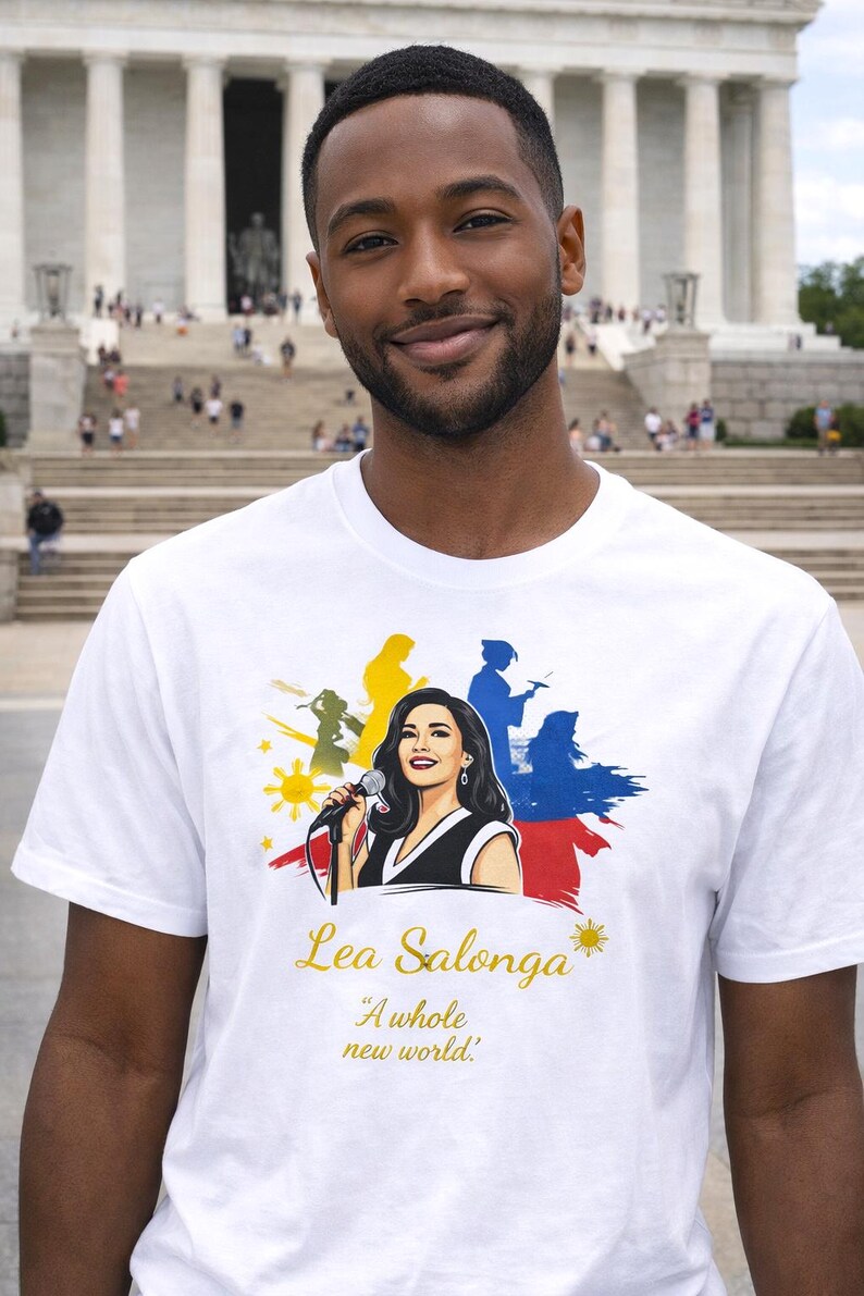Camiseta em homenagem a Lea Salonga: Camiseta de algodão penteado com orgulho filipino imagem 10