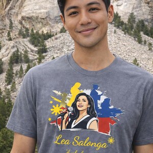 Camiseta em homenagem a Lea Salonga: Camiseta de algodão penteado com orgulho filipino imagem 12