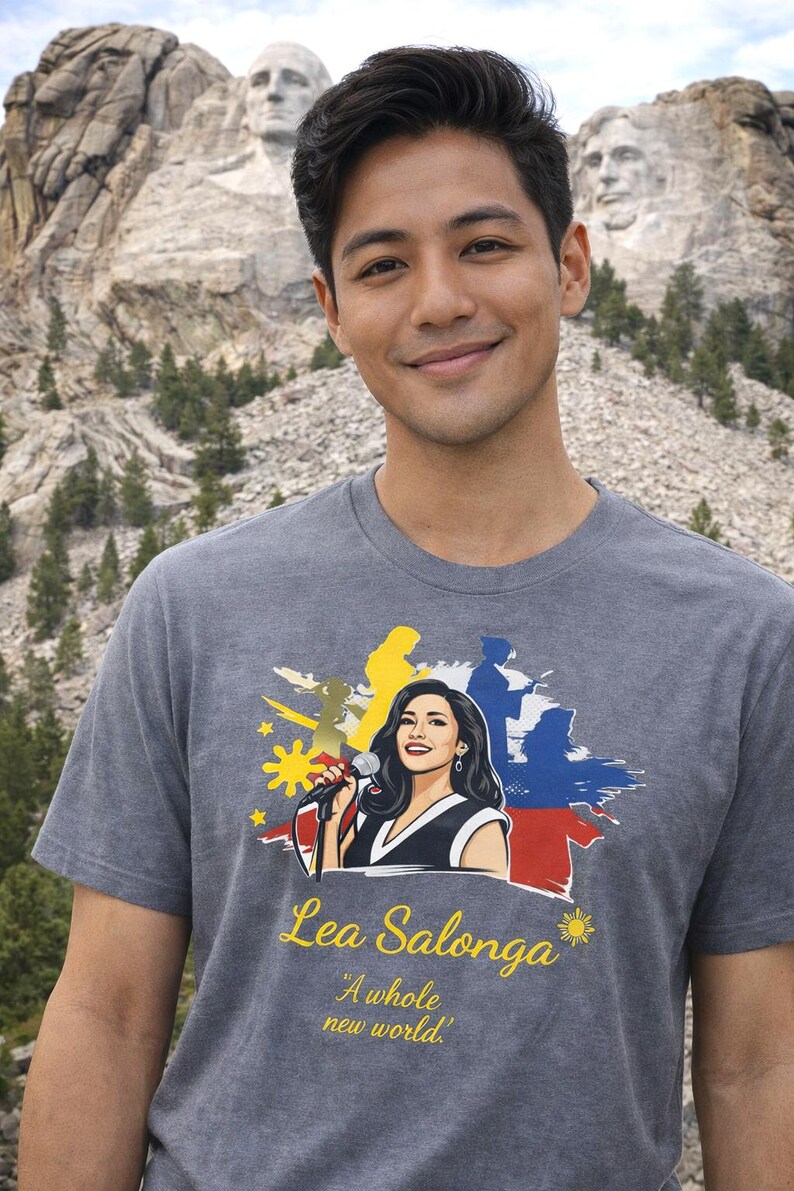Camiseta em homenagem a Lea Salonga: Camiseta de algodão penteado com orgulho filipino imagem 12