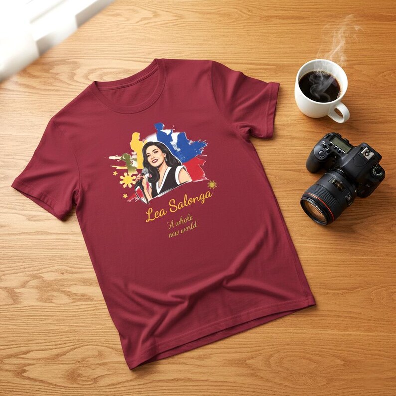 Camiseta em homenagem a Lea Salonga: Camiseta de algodão penteado com orgulho filipino imagem 2