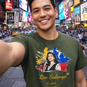 Camiseta em homenagem a Lea Salonga: Camiseta de algodão penteado com orgulho filipino imagem 18