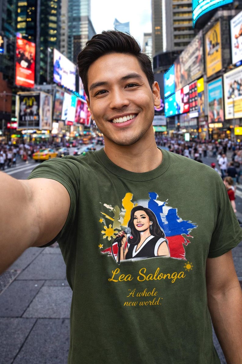 Camiseta em homenagem a Lea Salonga: Camiseta de algodão penteado com orgulho filipino imagem 18