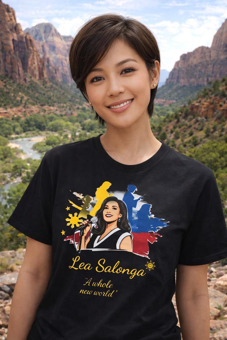 Camiseta em homenagem a Lea Salonga: Camiseta de algodão penteado com orgulho filipino imagem 5
