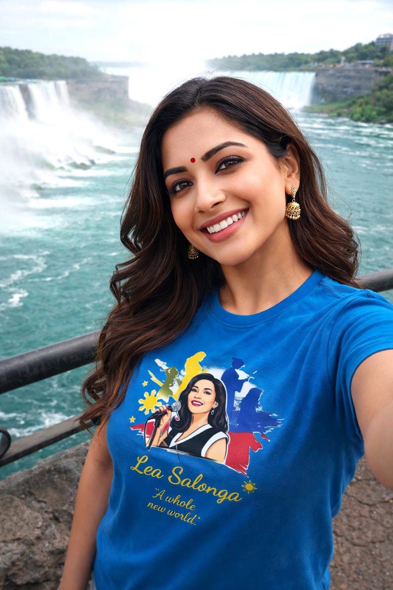 Camiseta em homenagem a Lea Salonga: Camiseta de algodão penteado com orgulho filipino imagem 13