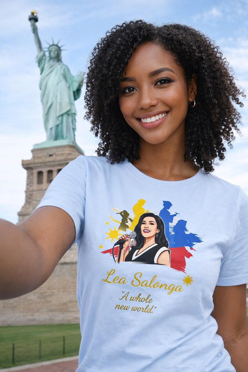 Camiseta em homenagem a Lea Salonga: Camiseta de algodão penteado com orgulho filipino imagem 15