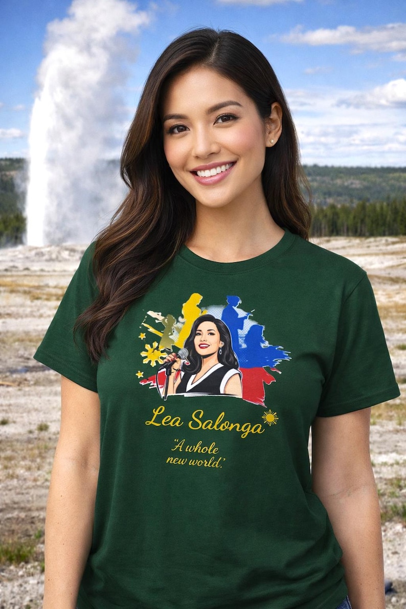Camiseta em homenagem a Lea Salonga: Camiseta de algodão penteado com orgulho filipino imagem 1