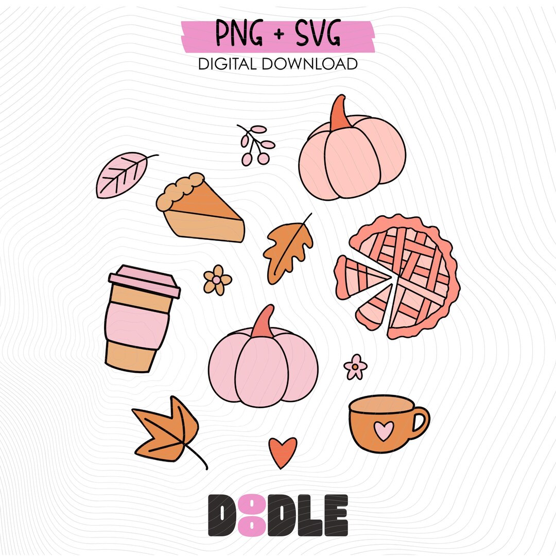 Pumpkin Spice SVG Cut File for Cricut, Autumn Coffee Clipart, PNG for ...