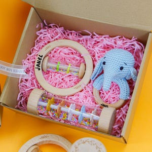 Baby Shower Gift Basket – Custom Newborn Gift Box for New Parents – Pregnancy Gift Keepsake Set for Mom, Nephew, Niece