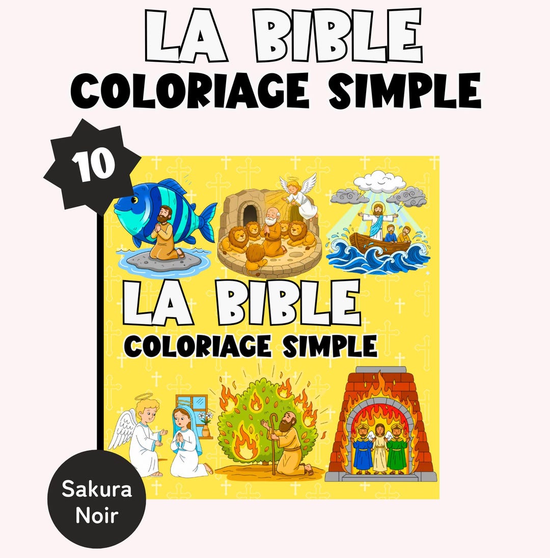 Bible Simple Image Bible – Simple Coloring Pages | Easy Bible Stories | Printable PDF - Etsy