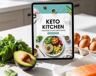 Living Keto Cookbook: Weekly Meal Plans & Low-Carb Recipes (Digital eBook PDF)