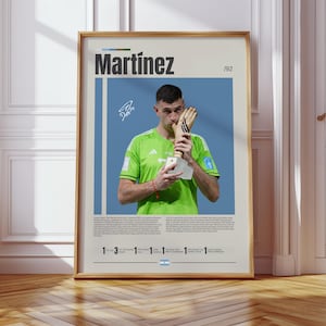 Emiliano Martinez Poster, Argentine Footballer, Soccer Gifts, Sports Poster, Football Player Poster, Soccer Wall Art, Sports Bedroom Posters
