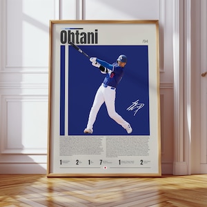 Shohei Ohtani, Japanese Baseball Gift, Baseball Prints, Sports Poster, Baseball Player Gift, Baseball Wall Art, Sports Bedroom Posters