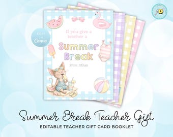 Se fai un regalo a un insegnante per le vacanze estive, scegli un libretto di biglietti personalizzati per la settimana di apprezzamento degli insegnanti, scaricabile, modificabile e stampabile a casa.