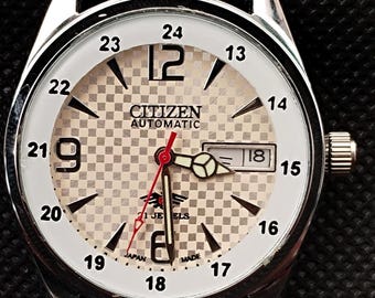 Vintage Citizen Automatic Day/Date Stainless Steel Men's Watch