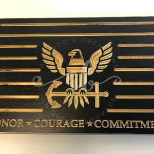 25 Coins Navy Anchor Eagle Logo USA Wood Flag Military Challenge Coin Desk Display Holder Rack Veteran Retirement Promotion Gift for Dad image 3