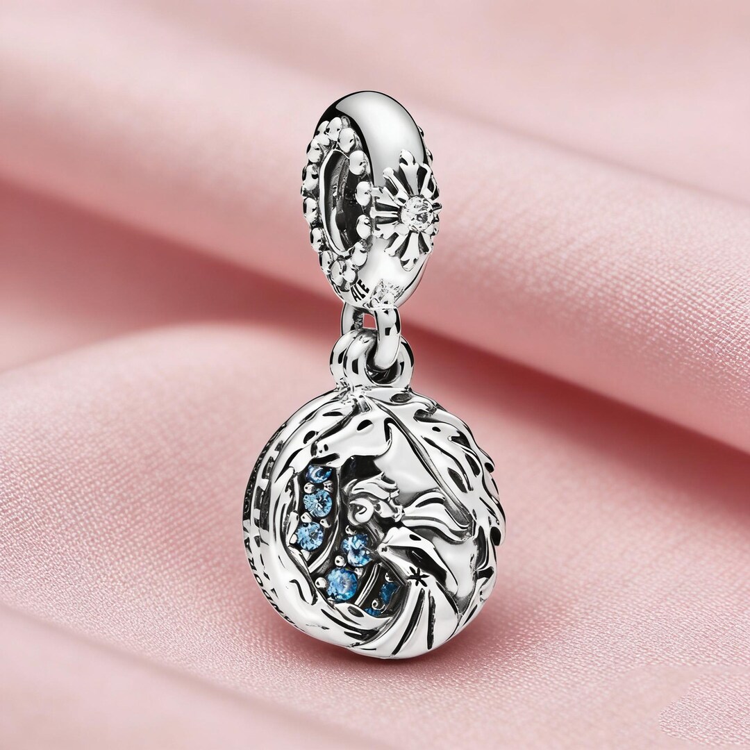 Frozen Elsa & Nokk Dangle Charm,925 Sterling Silver Charm,compatible ...