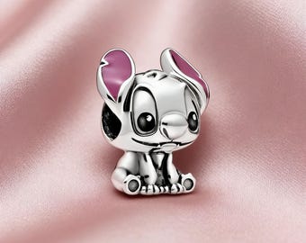Lilo and Stitch Charm,925 Sterling Silver Charm,Compatible with Pandora Bracelets,Inspired,Perfect Gift for Girls Women