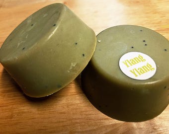 YLANG YLANG Rounds-goat milk soap-bath/shower bar by Happy Goat