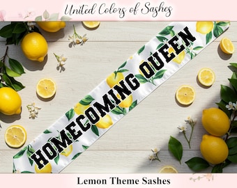 Personalized Lemon Sash Bride to be Sash Customized Squeeze Lemon Bridal Shower gifts custom Bachelors Birthday Party Queen Theme Sash