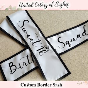 Personalized Sweet 16 Sash, Birthday Girl Sash, Quince Sash, Personalized Sash, Birthday Party Sash, Anos Sash, Mama De la Quinceanera Sash