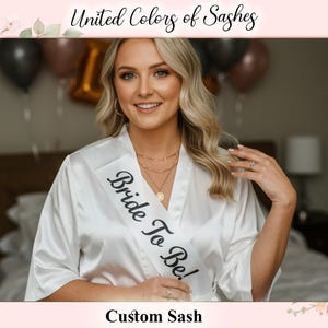 Bride Sash, Bride to Be Sash, Hen Party Sash, Custom Bridesmaid Sash, Custom Sash, Bachelorette Party Sash, Bridal Sash, Personalized Sash