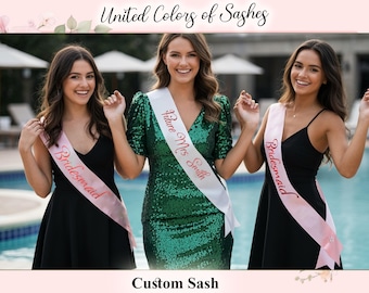 Future Mrs Sash, Personalized Bride Sash, Custom Sash, Wedding Favor Sash, Bridesmaid Sash, Bridal Sash, Bachelorette Sash, Gifts for Her