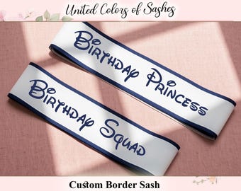 Custom Birthday Sash, Personalized Birthday Princess Sash, Your Text Here Lace Sash, 21st Birthday Sash, Birthday Party Gifts, Sweet 16 Sash
