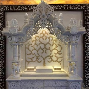 White marble temple/makrana marble temple