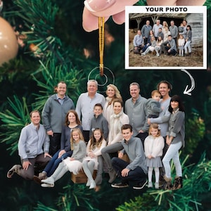 Personalized Photo Family Ornament, Picture Ornament Christmas, Family Photo Gifts, Picture Acrylic Ornament, Christmas Gifts, Photo Acrylic