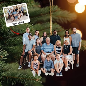 Personalized Photo Family Ornament, Picture Ornament Christmas, Family Photo Gifts, Picture Acrylic Ornament, Christmas Gifts, Photo Acrylic