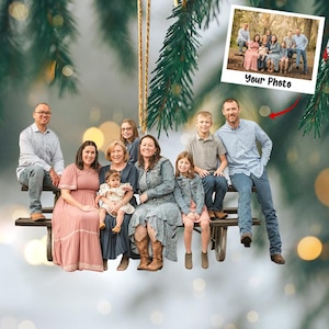 Personalized Photo Family Ornament, Picture Ornament Christmas, Family, Friends, Pet Photo Gifts, Picture Acrylic Ornament, Christmas Gifts