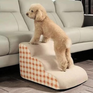 Memory Foam Pet Stairs: Anti-Slip Dog & Cat Ramp, Washable Cover