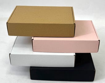 Kraft Shipping Boxes – Set of 50, Stylish Packaging (9.06x6.5x1.97 in)
